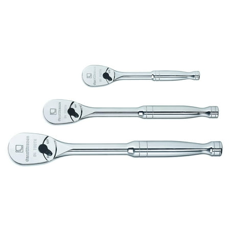GearWrench 81206F 3-Piece Full Polish Ratchet Set