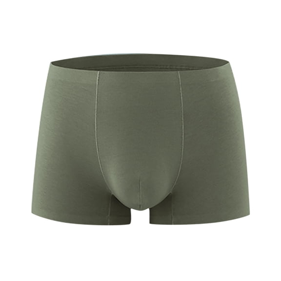 Mens Underwear Solid Hip Lift Athletic Breathable Non-marking Boxer Briefs Mid Waist Underwear