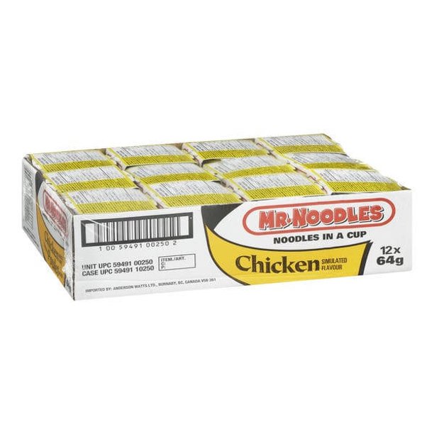 Mr Noodles Instant Chicken Noodle Soup Mix, 64 g (12 Pack