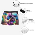 thumbnail image 3 of Honeii Rainbow Poodle Urban Street Print Mens Boxer Briefs Breathable,Boxer Brief for Men, Moisture-Wicking Underwear-XX-Large, 3 of 5