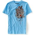 thumbnail image 1 of Aeropostale - Camiseta gráfica para hombre Aero Ny con auriculares, azul, pequeña Aeropostale Camiseta gráfica, 1 of 1