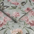 thumbnail image 3 of Botanical Trellis Grey and Pink Wallpaper, 3 of 4