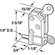 Diecast, Aluminum, Keyed Step-On, Sliding Patio Door Lock