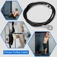 thumbnail image 5 of chidgrass Pulley Rope Gym Cable Fitness Cord Long-lasting Workmanship Multipurpose Household High-strength Roller Equipment Black 2.5 Meter, 5 of 6