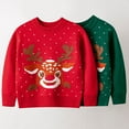 thumbnail image 7 of Uccdo 2-7T Toddler Boys Girls Sweaters Cartoon Ugly Christmas Sweater Knitted Jumpers Pullover Top, 7 of 7