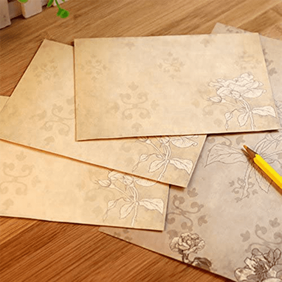 60Pcs Vintage Stationery Floral Writting Paper Matching Envelopes Sets for Handwriting Letters, Assorted Colors