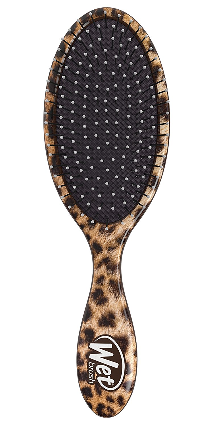 Detangler Hair Brush, Leopard, Soft flexible IntelliFlex bristles