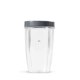thumbnail image 1 of NutriBullet Taza alta de 24 onzas con anillo de labios estándar, transparente/gris, 1 of 4