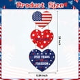 thumbnail image 2 of YIBAGA USA Anniversary 250th Door Wreath Hanging Door Sign, 250 Years of Freedom American Flag Hearts 1776 2026 Patriotic Home Decor, 2 of 7
