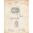 thumbnail image 2 of Borders, Cole 15x18 Black Ornate Wood Framed with Double Matting Museum Art Print Titled - PP162- Vintage Parchment Pencil Sharpener Patent Poster, 2 of 4
