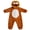 Brown Lion, variant on MICHLEY Unisex Infant Toddler Animal Flannel Hooded Romper Jumpsuit, Fall Winter Warm Soft One-Piece Onesie, Machine Washable, 0-3T