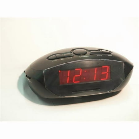 Sonnet Industries 0.9 in. LED Radio Clock with Aux Cord