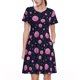 thumbnail image 1 of Balery Pink Planets And Stars Vestidos sueltos de manga corta para mujer, vestidos de verano 2025, vestidos casuales de corte A con vuelo., 1 of 6