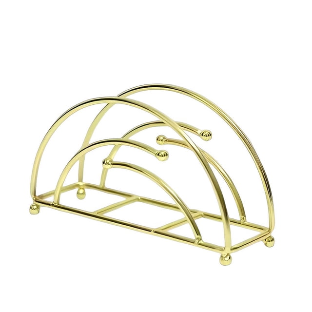 Billuyoard Soporte de papel de hierro para baño, baño, dormitorio, toallitas de baño, soporte de almacenamiento, hogar, comedor, Bar, Almacenamiento y organización del hogar Oro