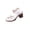 A White, variant on Walking Casual Orthotic Sandals Women's Fashionable And Versatile Buckle Strap Beach Peep-Toe High-Heeled Sandals Plus Size Spring/Summer Trendy And Comfortable Shoes Blue 39