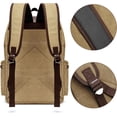 thumbnail image 7 of SPEKSEE Retro Canvas & Leather Laptop Backpack, Unisex 16 Inch Computer Bag for Work Travel & University, Vintage Style Rucksack, 7 of 7