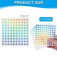thumbnail image 2 of Uxcell Reflective Round Small Number Stickers, Self Adhesive Laser Consecutive Numbered Stickers Numbers 13, 2 of 7
