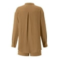 thumbnail image 4 of Short Sets for Women 2 Piece Outfits for Women Button Up Shirts and Shorts Cute Summer Outfits Fashion Clothing, 4 of 4