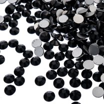 Crystal Lane DIY 1440pcs SS16 (4mm) Jet | Glass Round Flat Back Rhinestones