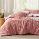 thumbnail image 1 of Juego de edredón Bedsure Twin rosa grisáceo con estampado floral, 1 of 1