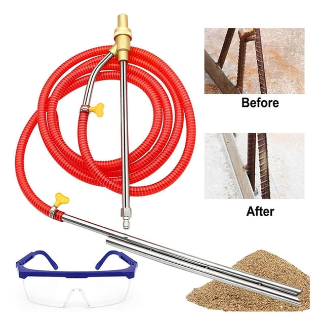 Langgg Pressure Washer Sandblasting Kit Wet 5000 PSI Remove Rust Graffiti Paint