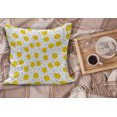 thumbnail image 2 of Yellow and White Fluffy Throw Pillow Cushion Cover, Minimalist Modern Geometric Big Circles Rounds and Dots Retro, Rectangle Accent Pillow Case, 26" x 16", Marigold and Black, by Ambesonne, 2 of 5