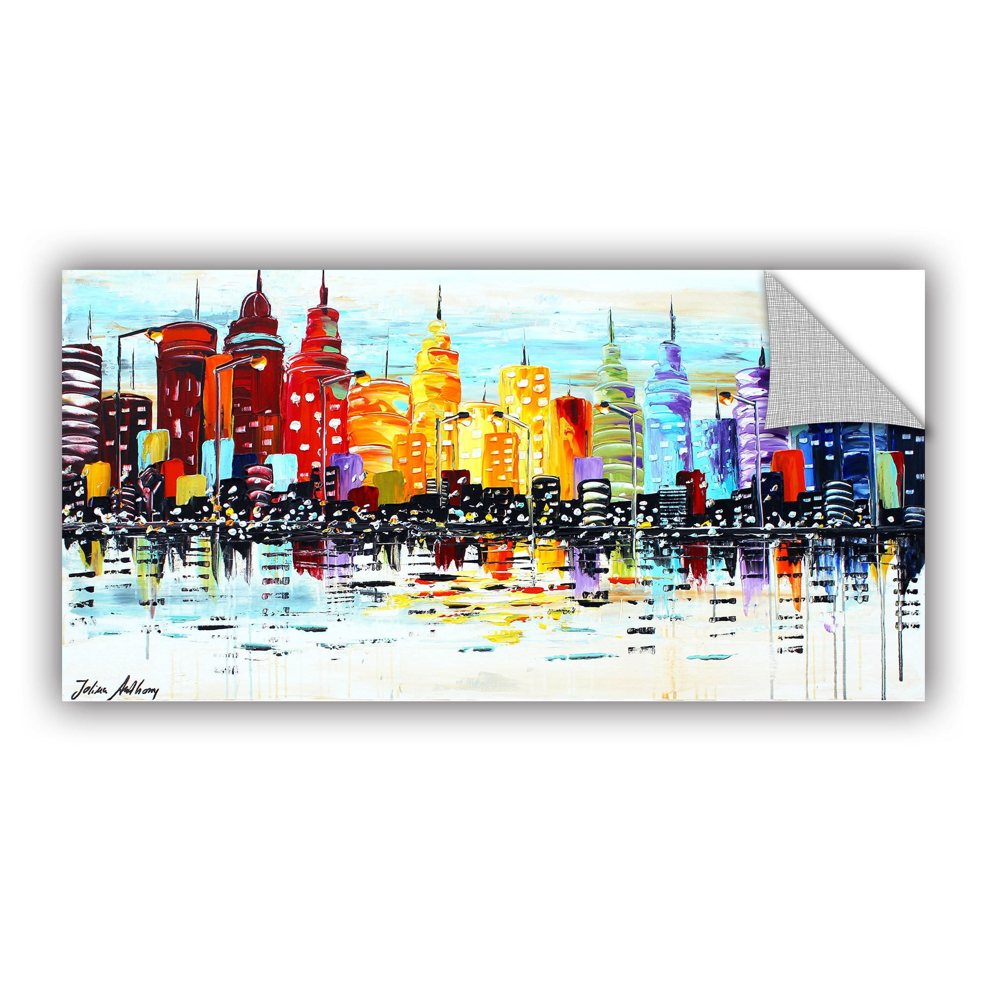 ArtWall Jolina Anthony "Citylife" ArtAppealz Removable Wall Art