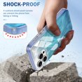 thumbnail image 3 of ShellTech Compatible for iPhone 14 Pro Case Built with Screen Protector, Lightweight and Stylish Full Body Shockproof Protective Rugged TPU Case for Apple iPhone 14 Pro 6.1 inch,Blue, 3 of 7