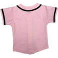 thumbnail image 2 of DIGITMON Kids Baseball Jersey Button Down Premium Hip Hop T Shirts Uniform Pink Black 12Mo Toddlers, 2 of 4