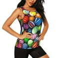 thumbnail image 2 of Sigee Easter Eggs2 for Women's Workout Tank Top,Running Tank Tops,Sleeveless Gym ClothesLarge, 2 of 8