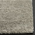 thumbnail image 4 of SAFAVIEH Arizona Theobald Geometric Shag Area Rug, Grey/Ivory, 9' x 12', 4 of 9