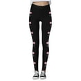 thumbnail image 4 of Pimfylm Women Yoga Pants Capri Ladies' Fourth of July Printed Sports Leggings Yoga Pants Yoga Pants for Women(Black,M), 4 of 5