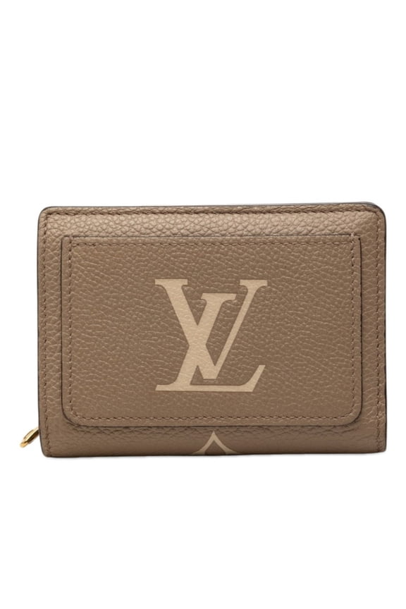 Pre-Owned Louis Vuitton Monogram Empreinte Portefeuille Claire Bicolor Bi-fold Wallet M82370...