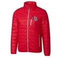 thumbnail image 2 of Men's Cutter & Buck Red St. Louis Cardinals Rainier Eco Insulated Full-Zip Puffer Jacket, 2 of 3