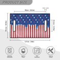 thumbnail image 5 of Xoenoiee American Flag Star and Stripe Pattern Golf Car Seat Covers, Golf Cart Accessories Universal Fit 2-Person Golf Cart Seat Blanket, Summer Golf Cart Seat Towel, Super Soft, 5 of 5