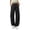RYE1-Black, variant on Brqkzdu Womens Parachute Cargo Pants Elastic Waist Drawstring Hiking Pants Quick Dry Lightweight Baggy Casual Trousers with Multi Pockets