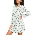 thumbnail image 3 of joogoo Leaf Clover Women's Long Sleeve Nightgown Sleepwear XXXL, 3 of 8