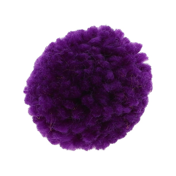 Juguetes para gatos tipo teaser en forma de bola ligera de 1 Pc para exteriores de felpa púrpura