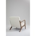 thumbnail image 2 of DeeHome Mid Century Modern Accent Chair with Wood Frame, Upholstered Living Room Chairs with Waist Cushion, Reading Armchair for Bedroom Sunroom, 2 of 9