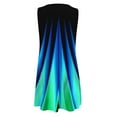 thumbnail image 4 of USSUMA Dress for Women Wedding Guest, Summer Casual Tshirt Dresses for Women Tie Dye Hollow Out Swing Sun Dress Sleeveless Loose Beach A-Line Swing Midi Dress, 4 of 5