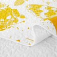 thumbnail image 5 of Homewish Goth Skull Moth Quilt Full,Moon Floral Full Bedspread Sets,Yellow,Halloween Duvet,3-Piece, 5 of 7