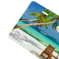 thumbnail image 3 of Yehwow Beach Relaxing Scene With Sea Palm Tree Chairs And Boats Metal Car Plate Decorative Aluminum License Plate Tag Sign, 3 of 5