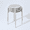 Soft Silver, variant on Homy Casa Folding Stackable Chair Set of 4, Metal Stools for Classroom, Kitchen Craft Room, Blue