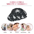 thumbnail image 6 of KLL Turtle Pattern Shower Cap & Bath Cap for Women,Reversible Oversized Waterproof Shower Caps for all Hair Lengths,Elastic Reusable Bathing Hair Cap, 6 of 6