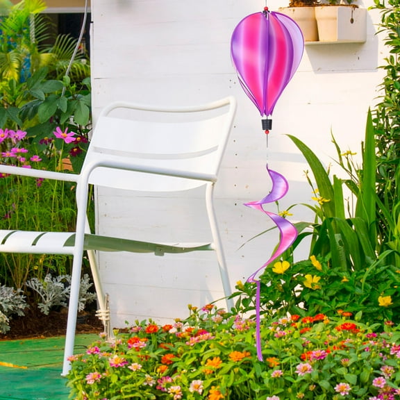 HONMEET Hanging Hot Air Balloon Wind Outdoor Garden Decor PVC Material 1 Set