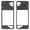 Black, variant on For Samsung Galaxy A22 5G Middle Frame Bezel Plate