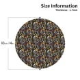 thumbnail image 2 of Pofeuu Daisies Flowers Print Coasters for Drinks, 4Pack PU Leather Coasters, Bar Drink Coasters for Tabletop Protection, Furniture from Damage-Round Shape, 2 of 6