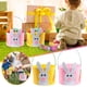 thumbnail image 1 of Bolsa de lona para cesta de Pascua - Portachuelas reutilizables para huevos de Pascua de 20x18 cm - Decoración de lino y algodón para fiesta de Pascua - Asa de transporte - Lavable, 1 of 6