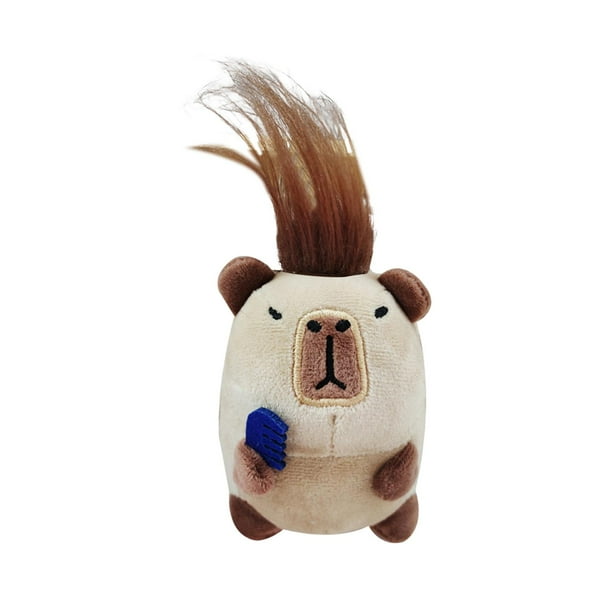 de Peluche de Juguete, Llavero de , Adorno, Colgante para Bolso, Juguetes Creativos de Peluche, Colgante de para Regalos Par Marrón