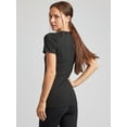 thumbnail image 3 of Kalon Women's 4-Pack Crewneck T-Shirt Base Layer, 3 of 6